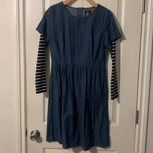 & Ave. size small denim dress